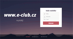 Desktop Screenshot of e-club.cz