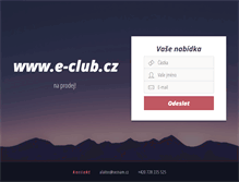 Tablet Screenshot of e-club.cz